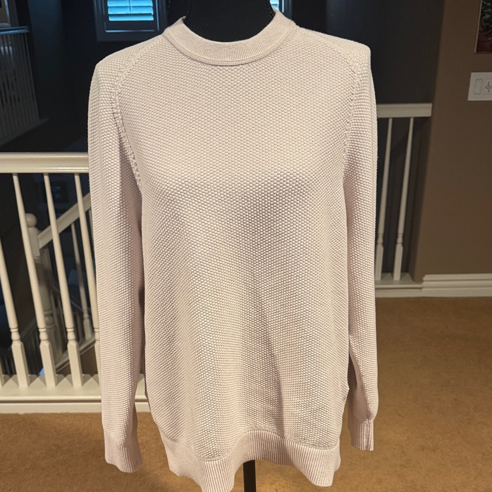 Lululemon Athletica Cream Crew Neck Sweater